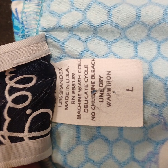 Lilly Pulitzer swim y2k cover up elastic mini skirt bumble bee - Picture 7 of 7